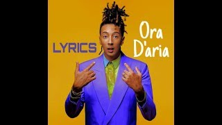 Ghali - Ora D&#39;aria (Lyrics/Testo)