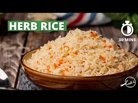 Herb Rice Recipe | Easy Herb Rice | How to make Herbed Rice | Variety Rice Recipe | Cookd