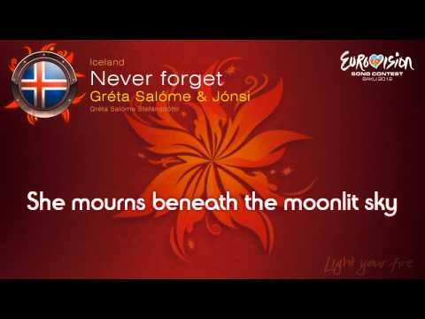 Gréta Salóme & Jónsi - "Never Forget" (Iceland) - [Karaoke version]