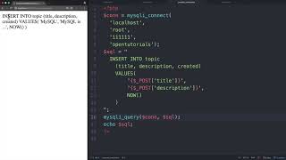 WEB3 - PHP & MySQL : 7.활용 - 글생성
