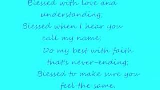 blessed-chistina aguilera w/lyrics