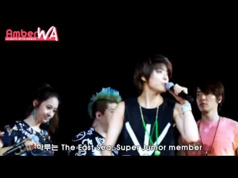 120922 f(x) & Super Junior - Oops!! Amber fancam @ SMTown in Jakarta