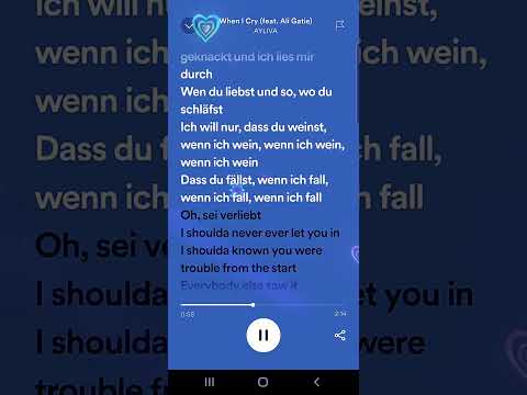 when i cry (feat.ali Gatie) von:ayliva