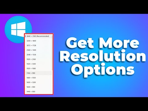 How to Get More Resolution options in Windows 10/11🔧 (2024) (Full Guide)