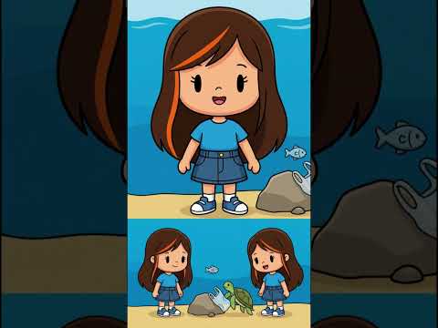 O Peixinho Preso no Plástico 🐠🌊 #amizade #desenhoinfantil #educaçãoinfantil