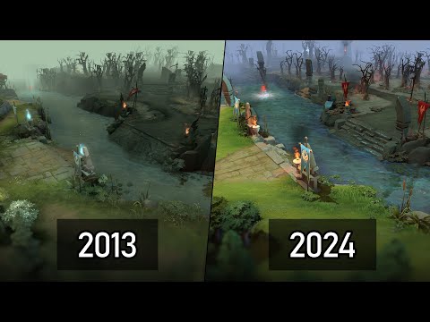 Dota 2 - Map Comparison: 2013 vs. 2024
