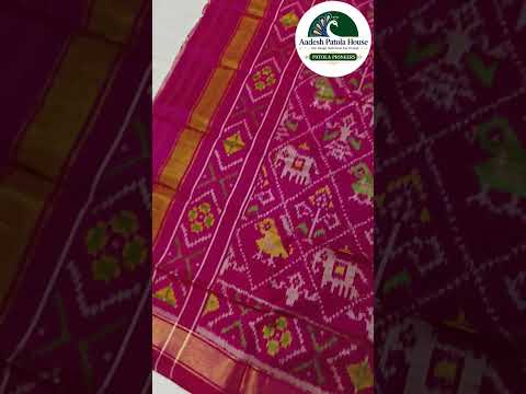 Pink Nanu Narikunj Motifs Single Ikat Dress Dupatta