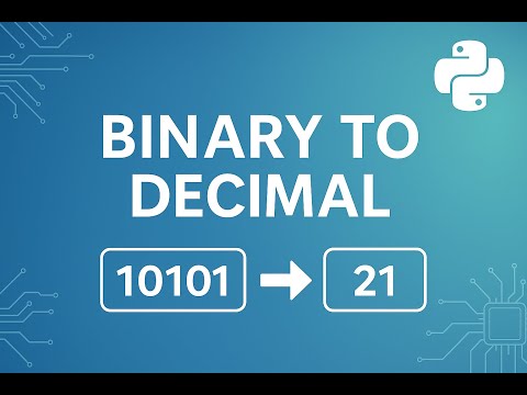 Binary To Decimal Conversion Clean Python Logic Interview Focused