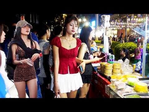 Walking Tour in CAMBODIAN Street Food 2026 - Evening Riverside Food Market