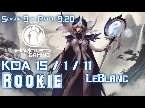 IG Rookie LEBLANC vs KASSADIN Mid - Patch 9.20 EUW Ranked