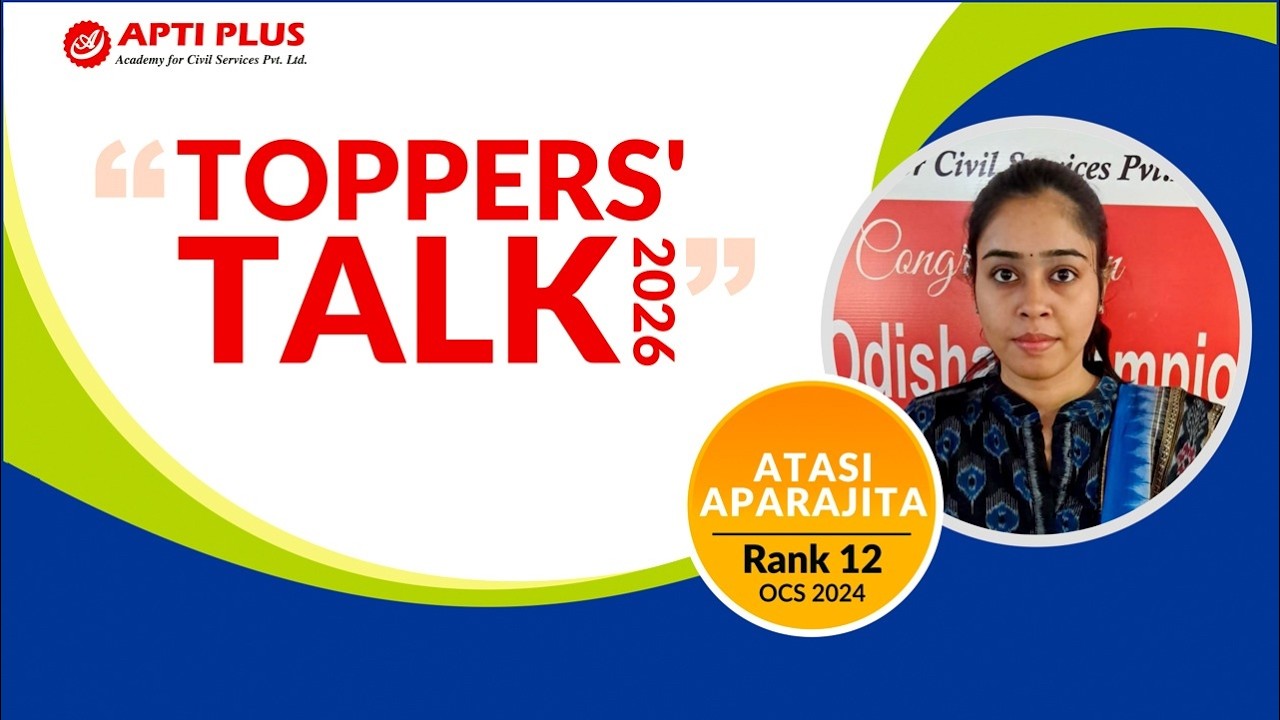 How I Cleared  OPSC in my 1st Attempt ?| Atasi Aparajita | Rank 12 OAS 2024 | APTI PLUS, Bhubaneswar