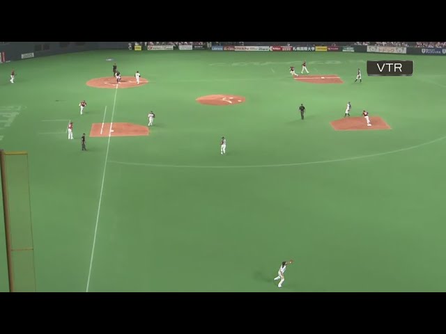 【4回表】ファイターズ・淺間 息を呑む 「強肩」で流れを断ち切る!! 2015/9/15 F-E