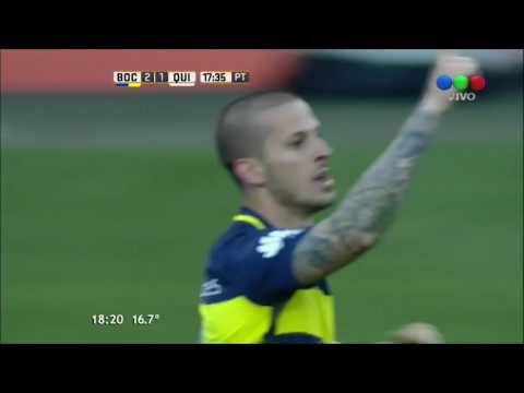 Gol de Benedetto (2-1) / Boca Juniors 4-1 Quilmes - Fecha 4 Torneo Argentino 2016/17