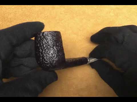 Pipa Dunhill Shell Briar gruppo 3 - 3109 con vera in argento 6mm lavorata - cumberland (2020)