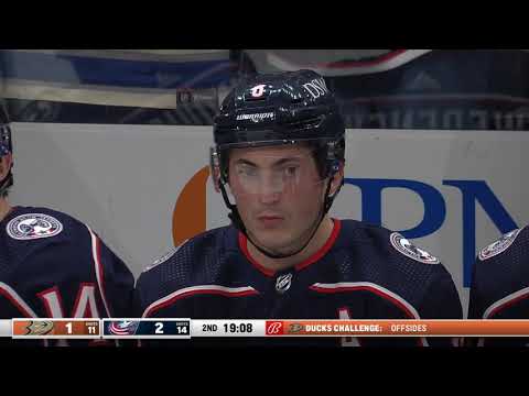 Zach Werenski Disallowed Goal vs. Ducks (Dec. 9, 2021)