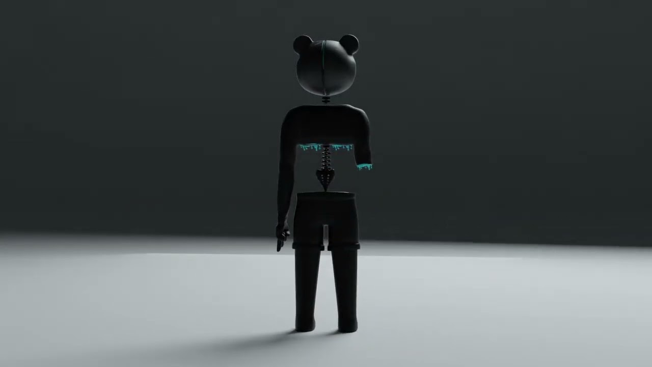 Bloody Baker Bear 3D Model