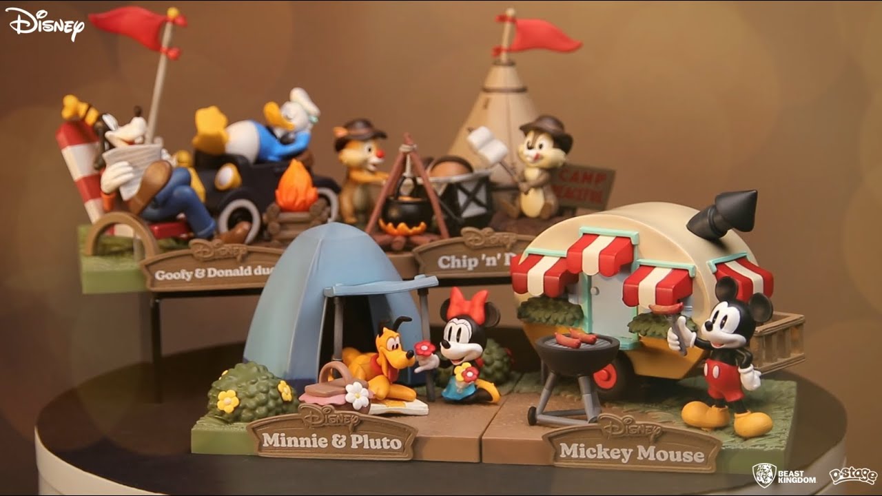 【New Unboxing】DS-143～146 -Campsites -Mickey、Chip 'n' Dale、Goofy & Donald duck、Minnie & Pluto