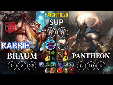 SB Kabbie Braum vs Pantheon Sup - KR Patch 10.20