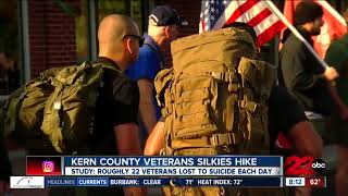 Veterans walk to raise awareness for military suicide