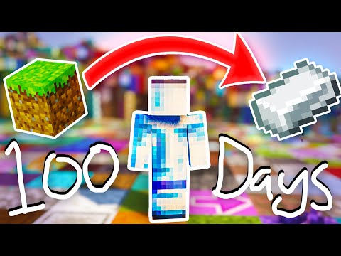 INSANE 100 Days in RANDOMIZED Minecraft World! Day 1-20