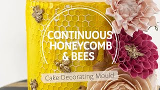 Silikonová formička včelí plástev a včely Katy Sue