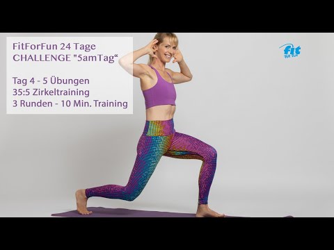 04/24 FitForFun - 24 Tage Challenge "5amTag" - 5 Übungen für Mobilität, Bauch, Rücken, Arme & Beine