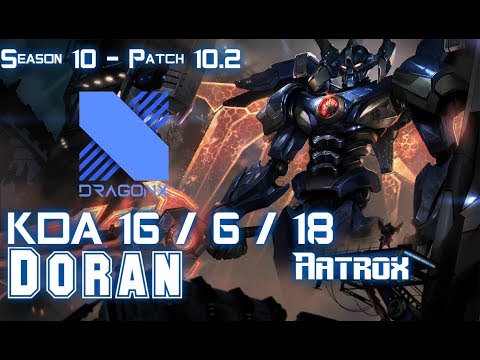 DRX Doran AATROX vs MORDEKAISER Top - Patch 10.2 KR Ranked