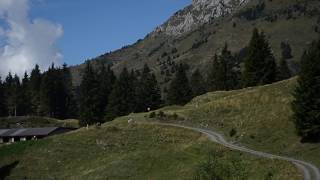 People Walking on Mountain - royalty free stock video footage