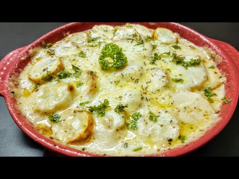 ZUCCHINI AND POTATO CASSEROLE | chessy baked potato and zucchini casserole recipe | zucchini gratin