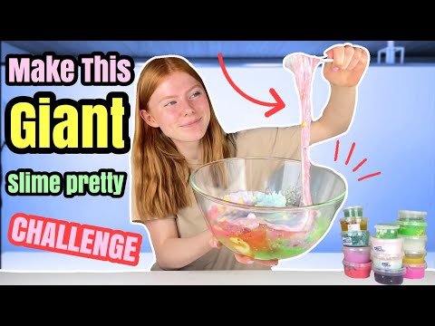 MAKE THIS GIANT SLIME PRETTY CHALLENGE!! Emmes krea-verden