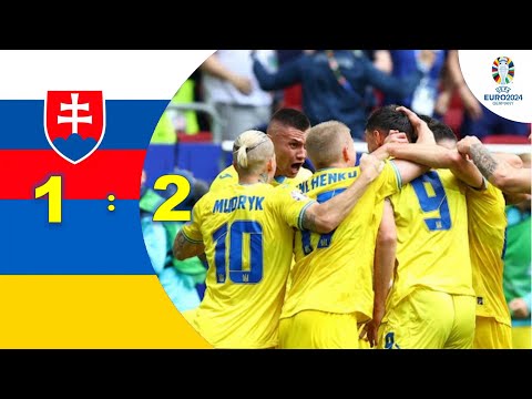 Slovakia🇸🇰 vs Ukraine🇺🇦 1-2 Highlights Goals | UEFA EURO 2024