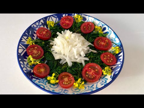 DAHA ÖNCE HİÇ YEDİNİZ Mİ ❔HARDAL OTU SALATASI TARİFİ - Salata Tarifleri - Çiçekintarifleri