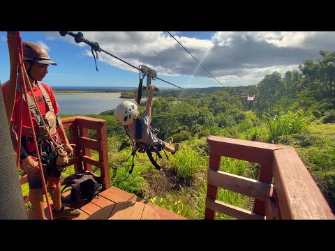 Kauai Zipline - Koloa Zipline Review 4K