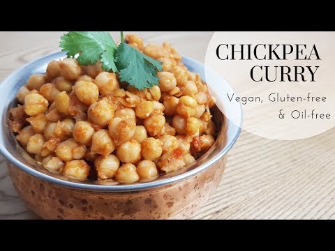 How to Make a Vegan Chickpea Curry | Oil-free and Gluten-free