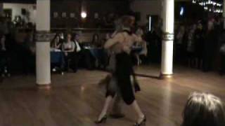 Julio Bassan and Carina Moeller performing waltz