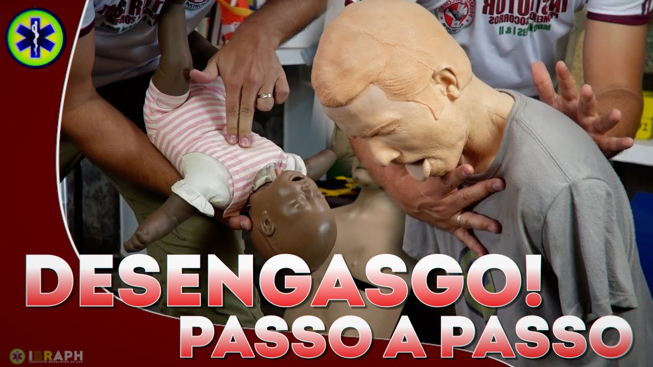 Engasgo em adultos, crianças, lactentes, gestantes, cadeirantes e acamados, o que fazer? Prática