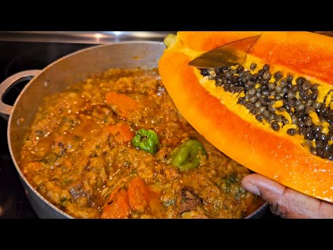 Legume Papaye dous men kijan pou preparel