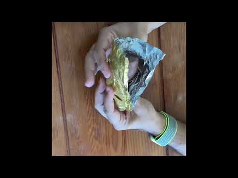 Unwrapping a Lindt Bunny