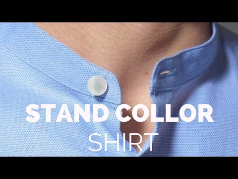 Stand collar shirts for mens