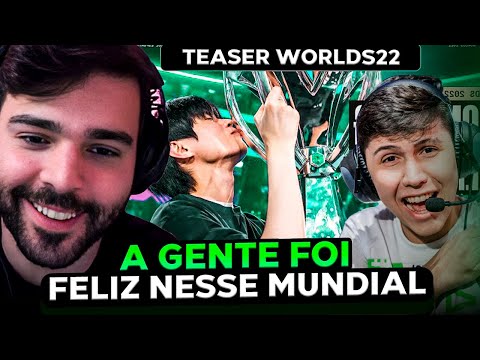 NO CLIMA DO MUNDIAL! MINERVA REAGE aos melhores momentos do WORLDS 2022