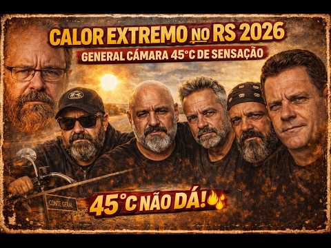 🔥 Calor Extremo no RS: 45°C no Jacuí e o Dia que Quase Não Aguentamos! 🏍️