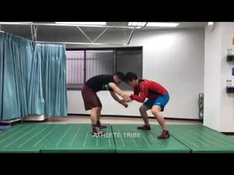#0067 組手→フェイント→ローシングル　low single　wrestling techniques and training　レスリング