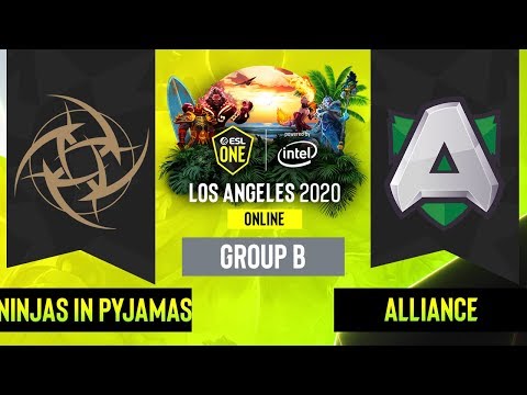 Dota2 - Ninjas in Pyjamas vs. Alliance - Game 2 - Group B - EU/CIS - ESL One Los Angeles