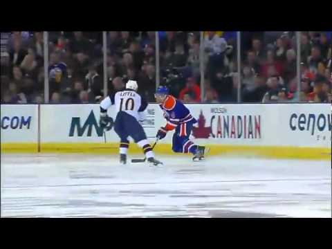 Taylor Hall first NHL hat-trick Against Thrashers - Oilers Rogers Sportsnet Feed