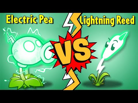 Plants Vs Zombies 2 Electric Peashooter Vs Lightning Reed (Max Level Plant)