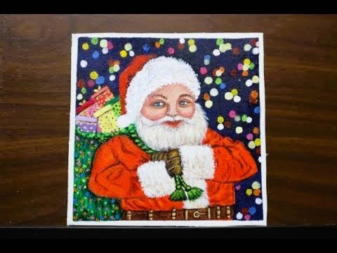 Santa Claus Painting | Acrylic Painting | Santa Claus Drawing | Divya Arts Studio