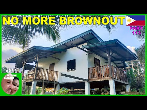 V399 - FOREIGNER BUILDING A CHEAP HOUSE IN THE PHILIPPINES - NO MORE BROWNOUTS