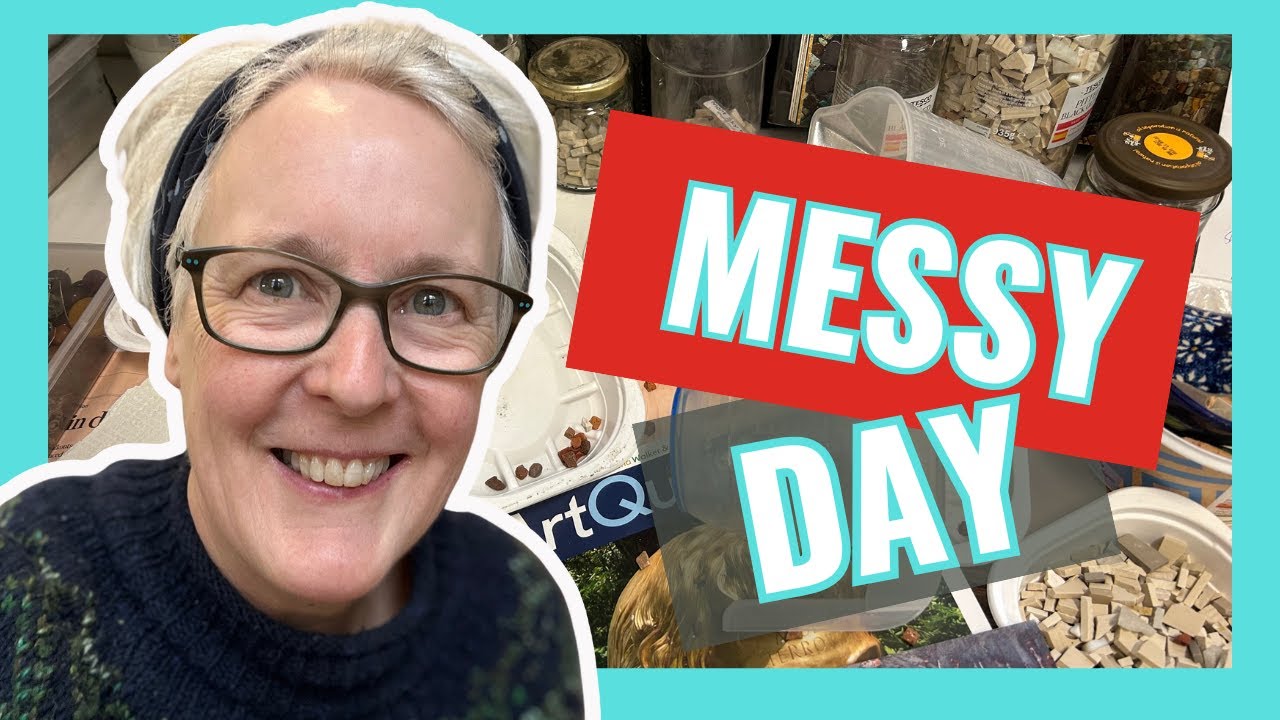 MESSY DAY IN THE MOSAIC STUDIO | Find out what my studio REALLY looks like!