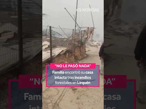Familia encontró su casa intacta tras incendios forestales en Lirquén: 