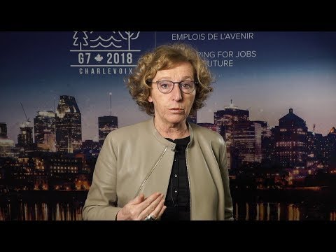 French Labour Minister, Muriel Pénicaud, talks about her meetings on the jobs of the future